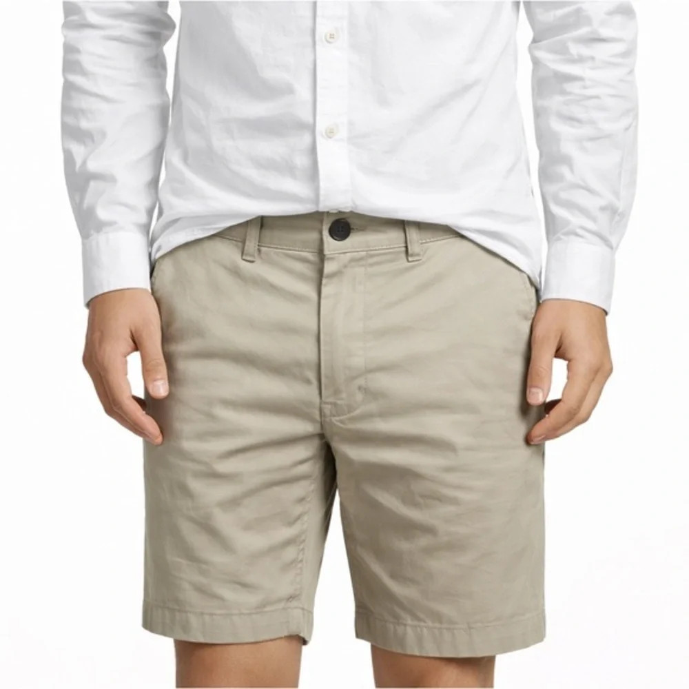Faherty Island Life Shorts Men's Size‎ 40 Beige Organic Cotton Stretch Casual